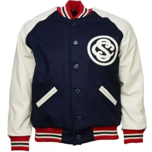 1927 NY Cuban Varsity Blue and White Jacket