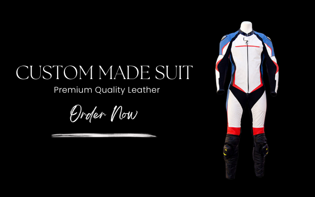 custom made motorbike racing leather suit